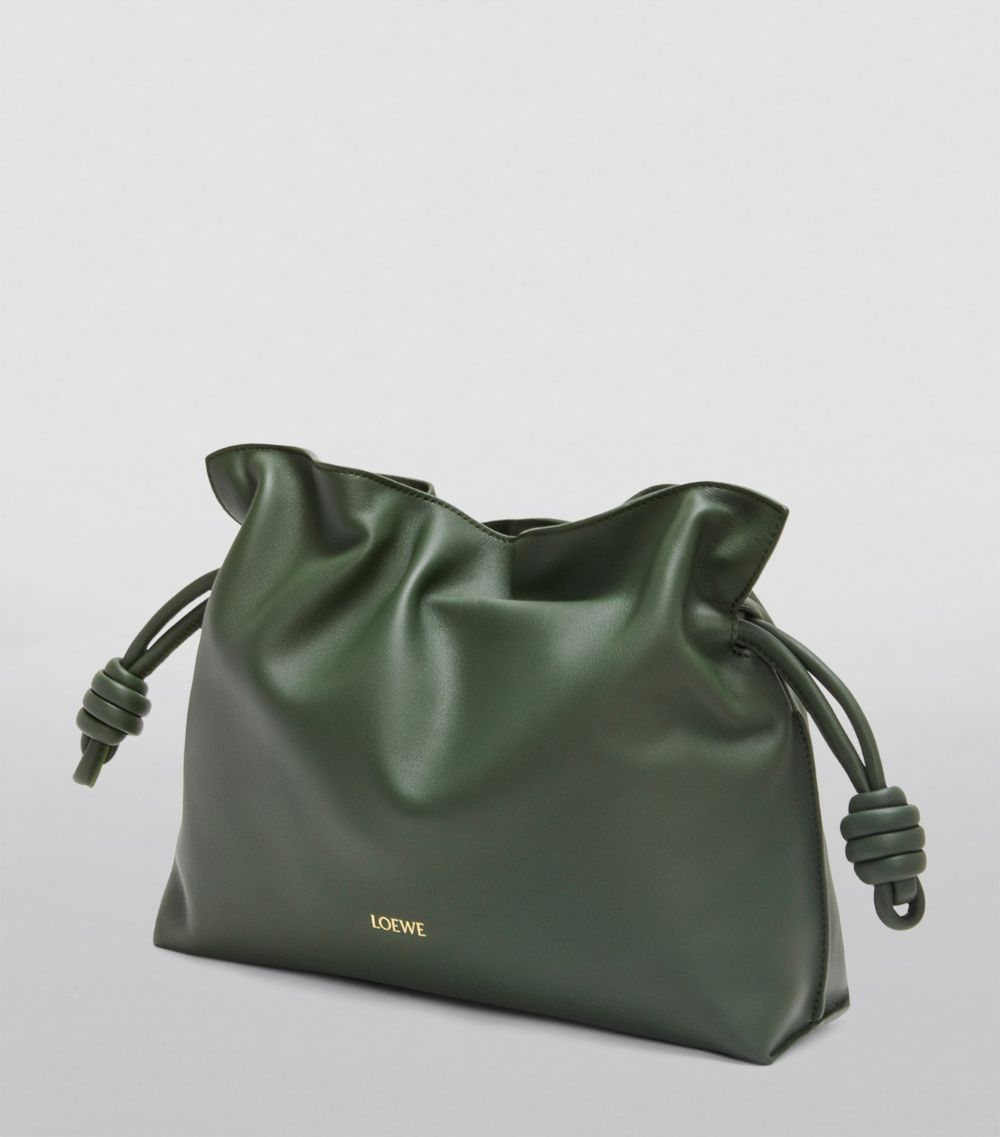 Medium Leather Flamenco Clutch Bag