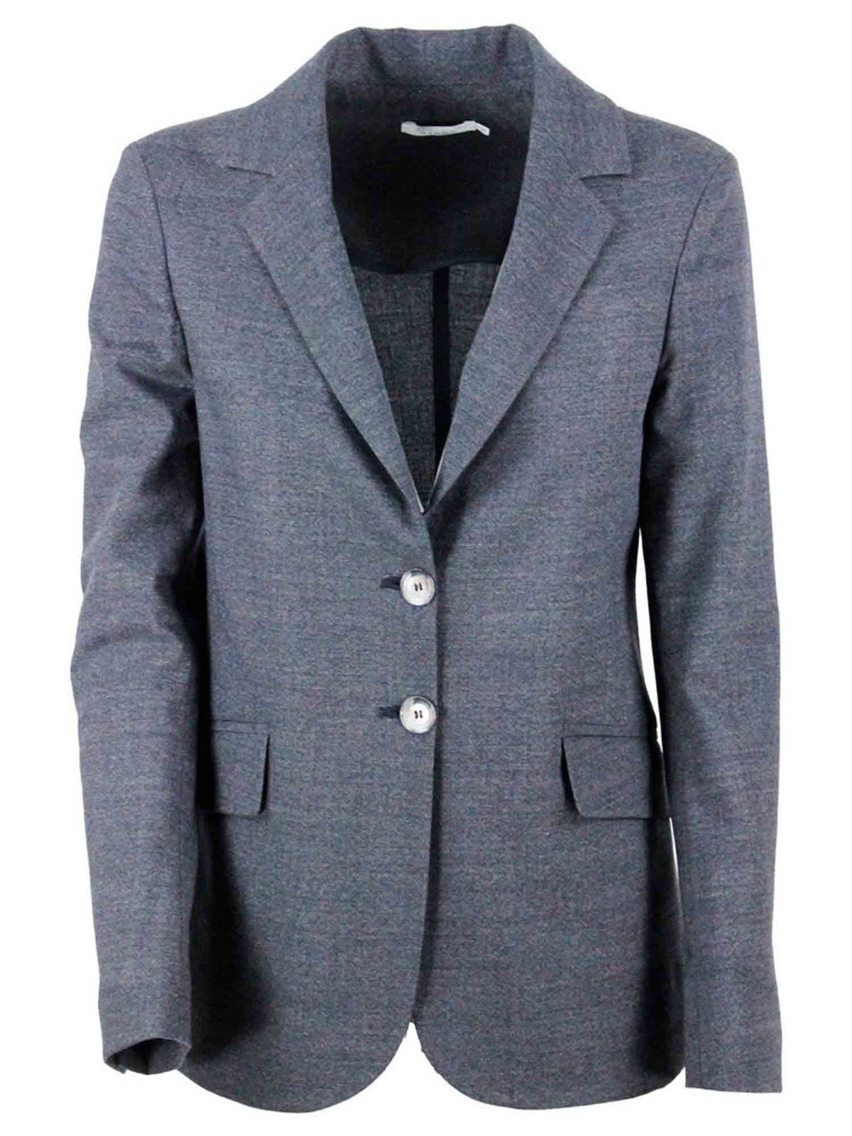 Single-breasted jacket in gray