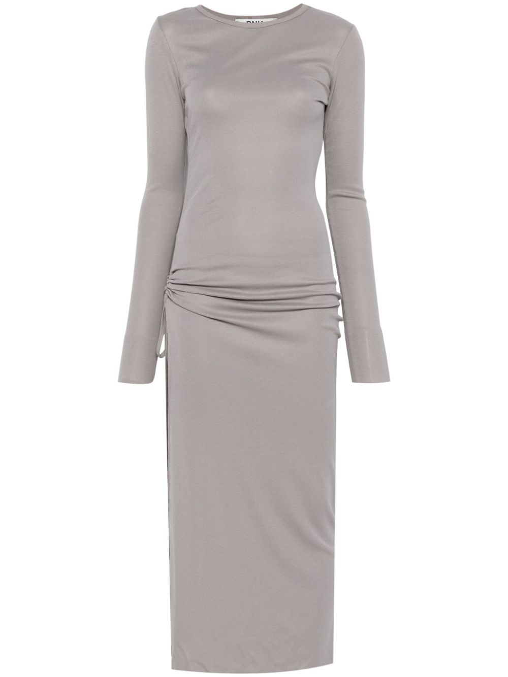 Side-slit maxi dress - Grey