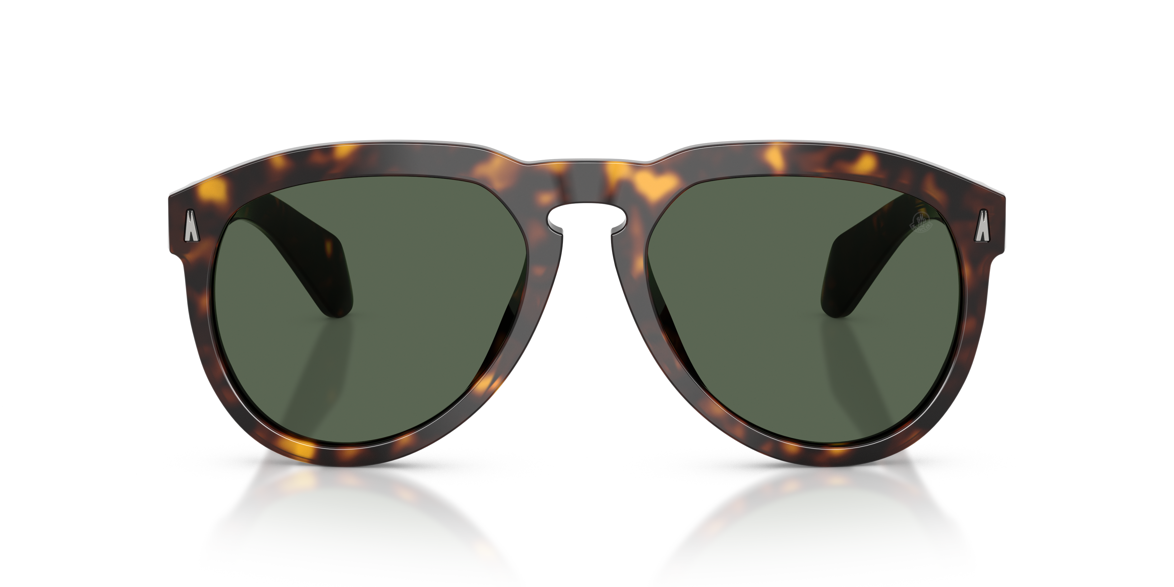 Moncler Unisex Moncler ME6020U ISOPLETH 300271 Gafas de sol Acetato Tortuga Verde Piloto Norma