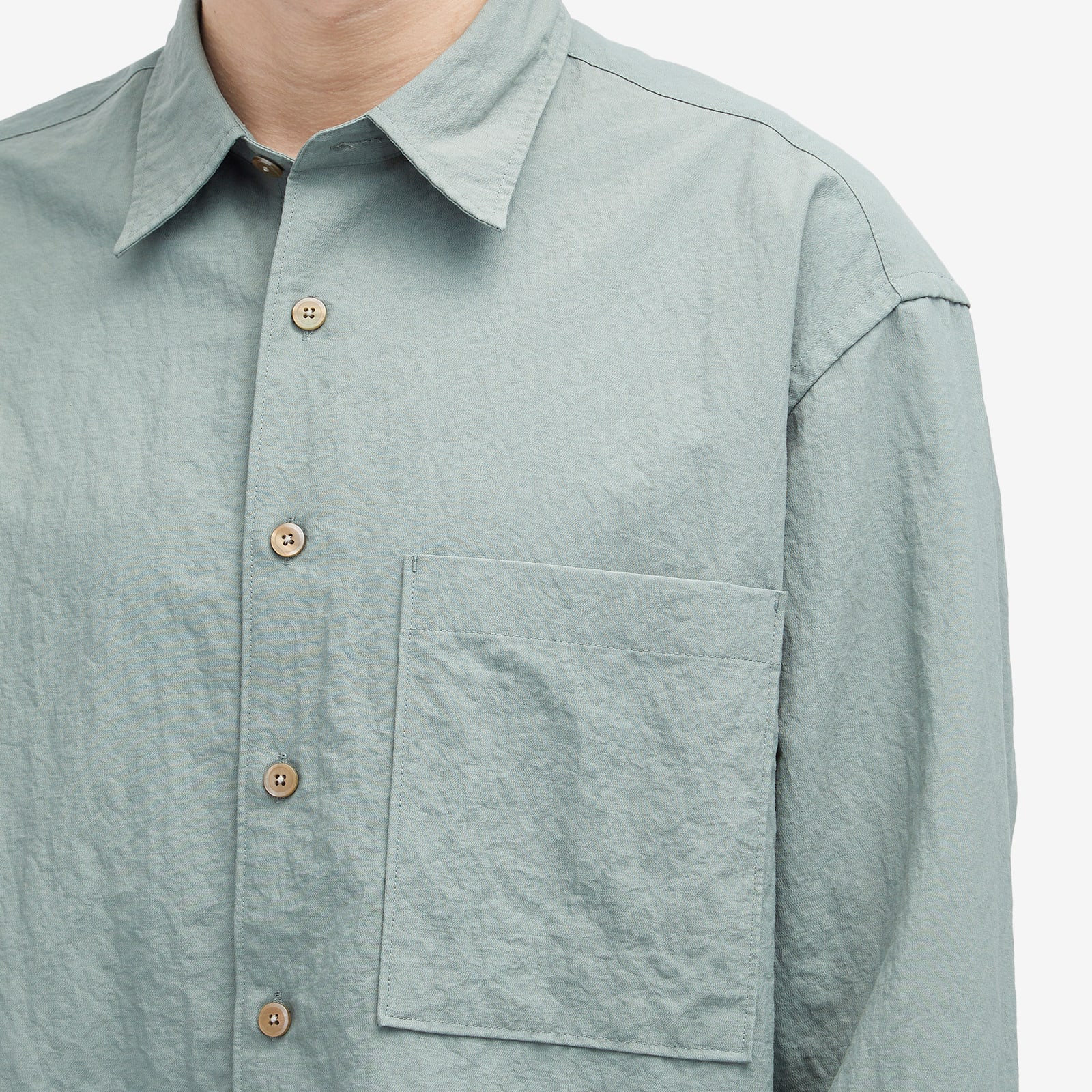 Men's Nylon Overshirt Jade Green