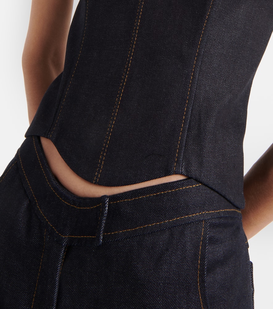 Hyn denim bustier top