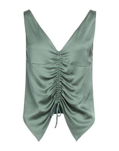 Woman Top Sage green Size L Viscose
