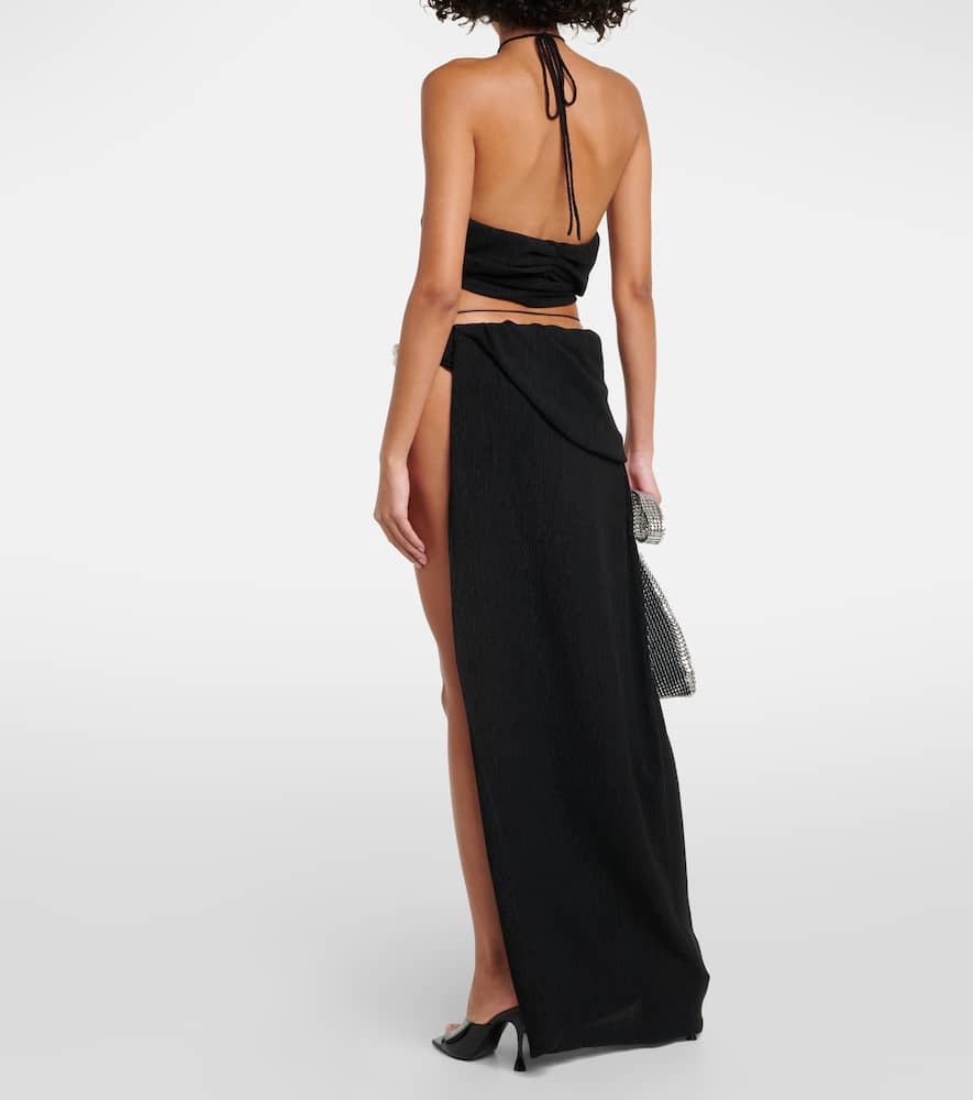 Embellished maxi skirt