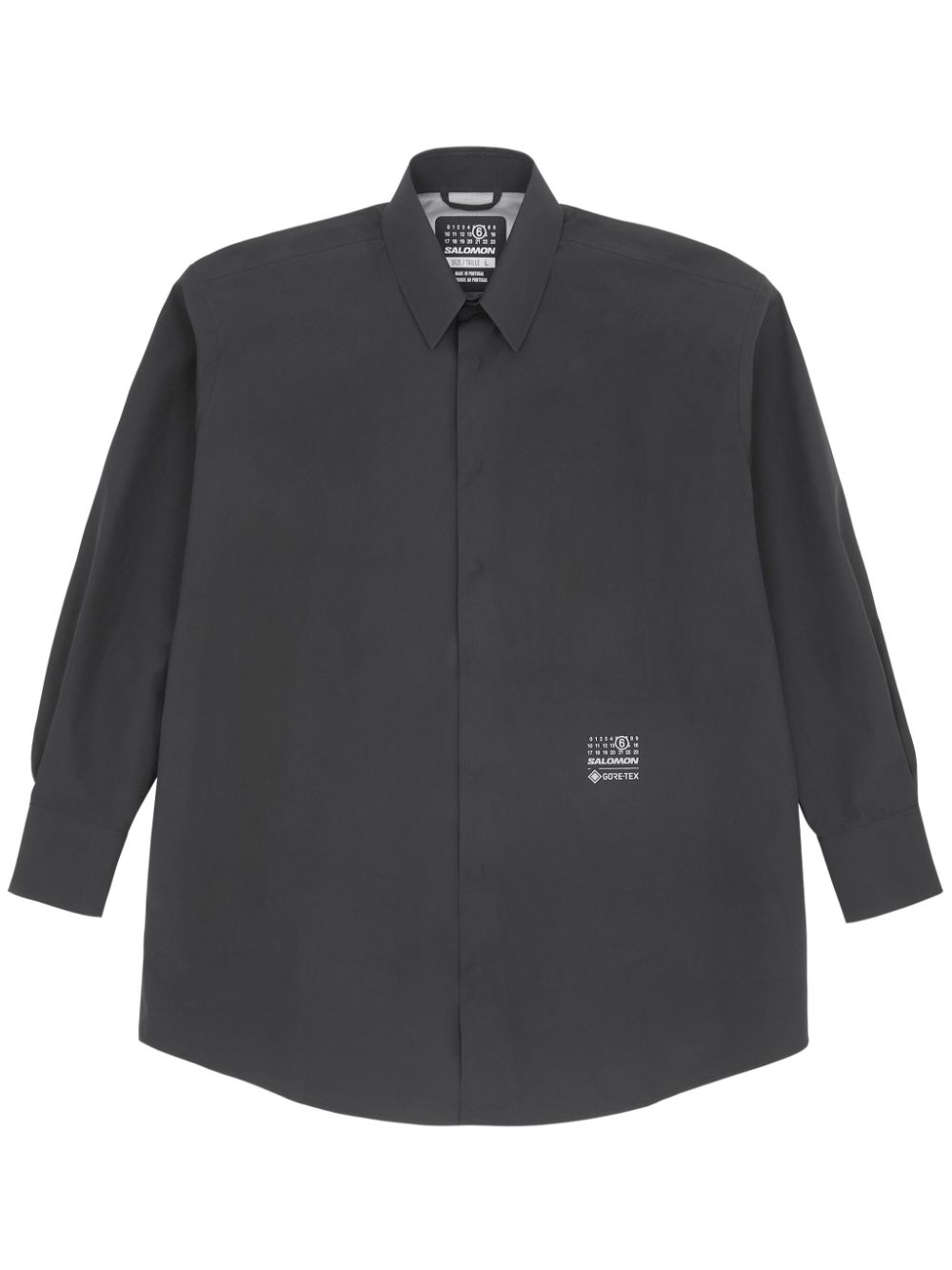 MM6 x Salomon numeric-print shirt - Black