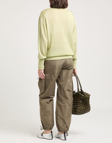 Woman Sweater Light green Size 10 Linen, Silk