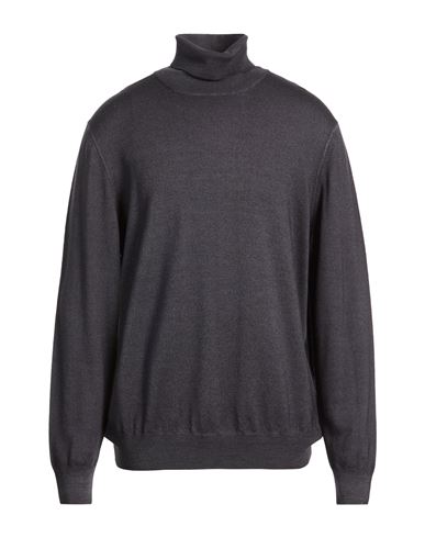 Man Turtleneck Charcoal Size 46 Virgin Wool