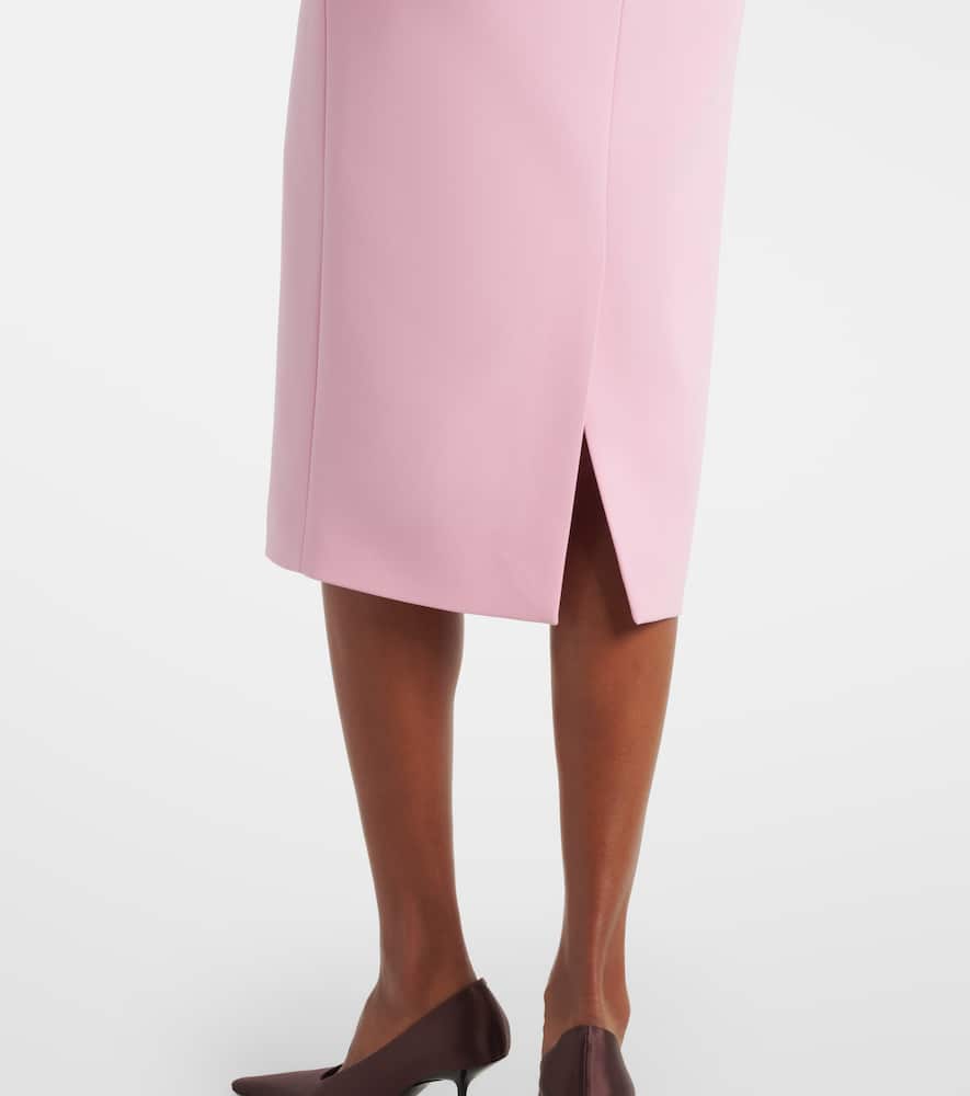 Ruffled midi dress