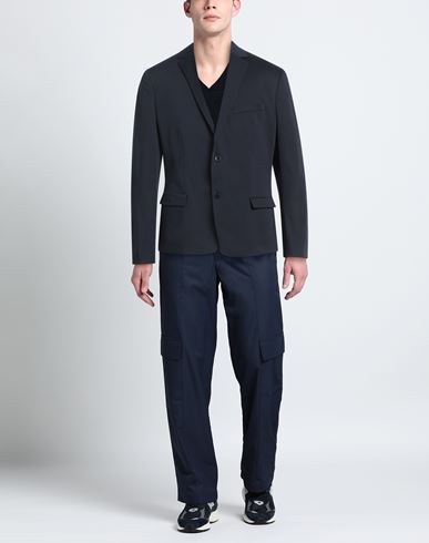 Man Blazer Midnight blue Size S Cotton, Elastane