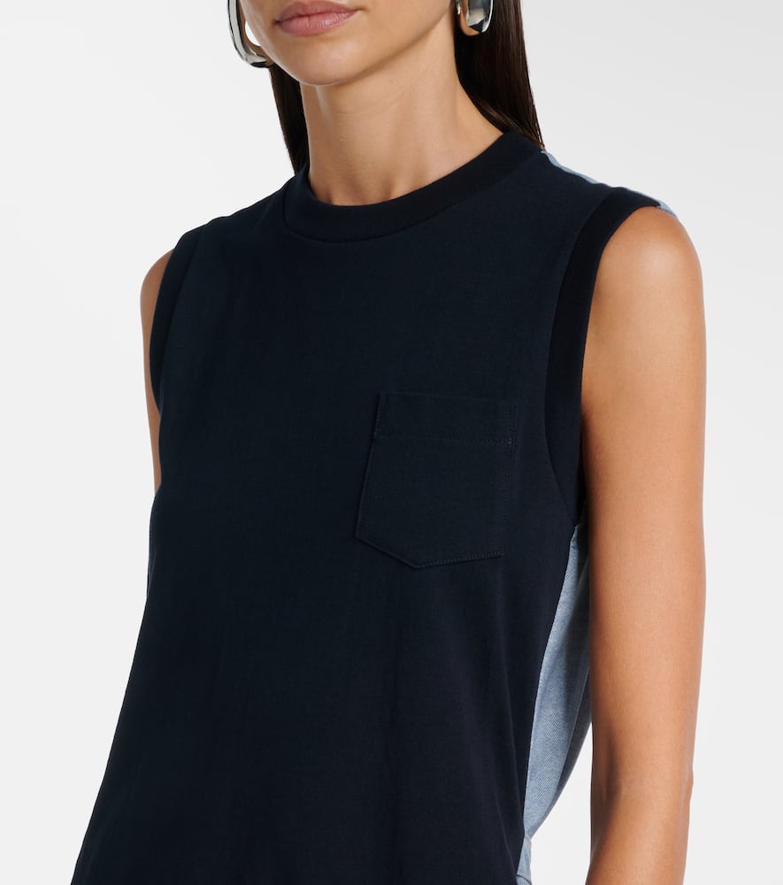 Cotton jersey minidress