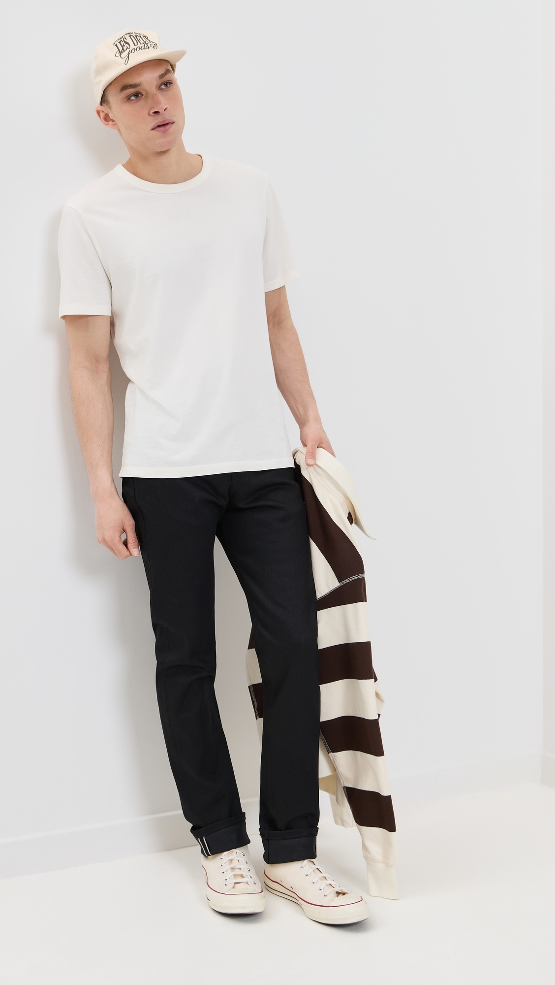 Naked & Famous Denim Weird Guy Black Cobra Stretch Selvedge Jeans Black
