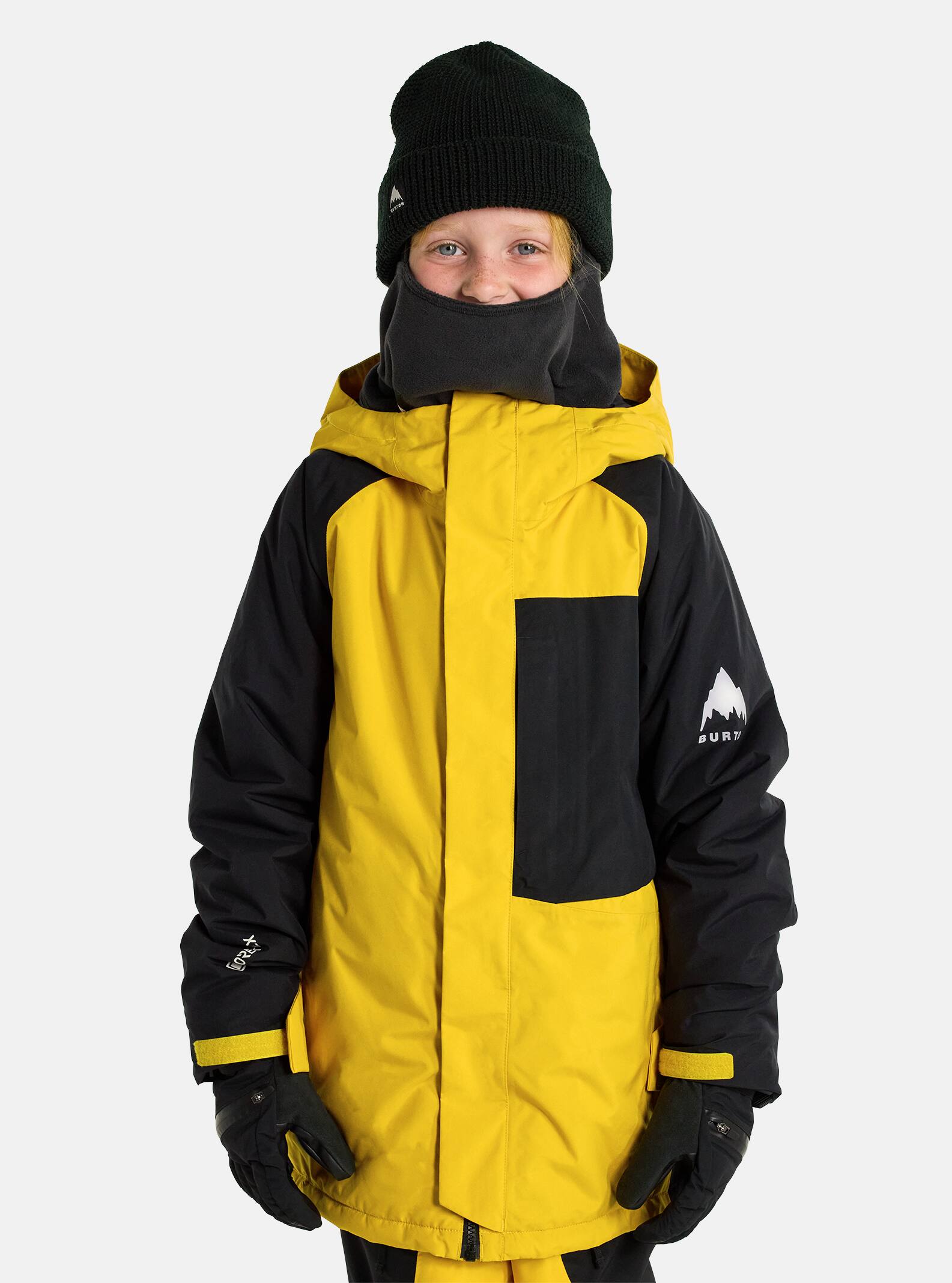 Burton Kids' Powline GORE-TEX 2L Jacket, Goldenrod / True Black, L