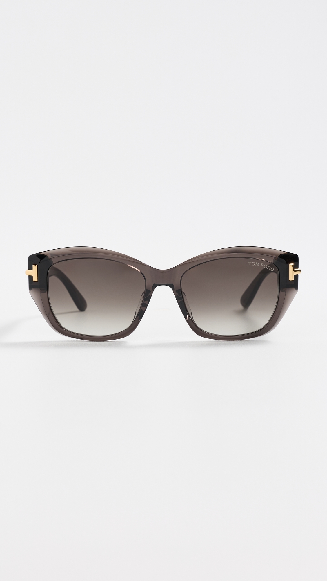 Icon Square Sunglasses Shiny Transparent Dark Grey One Size