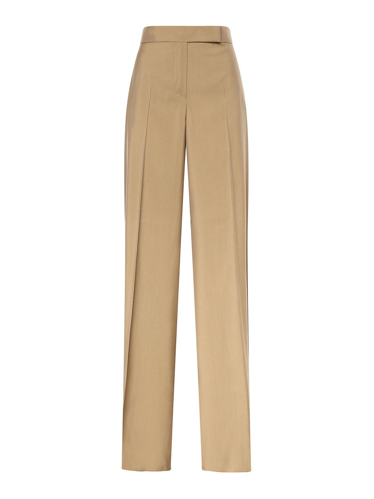 Bronte Beige Virgin Wool Blend Pants