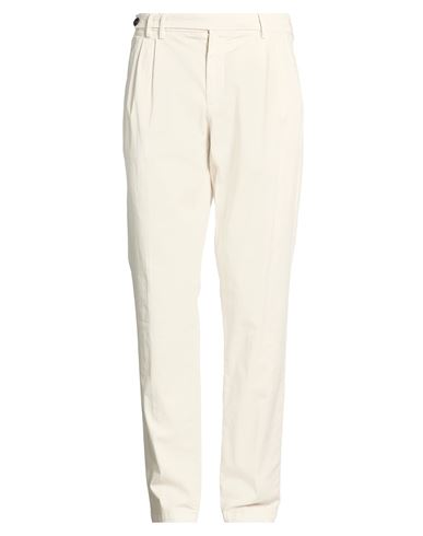 Man Pants Beige Size 33 Cotton, Elastane