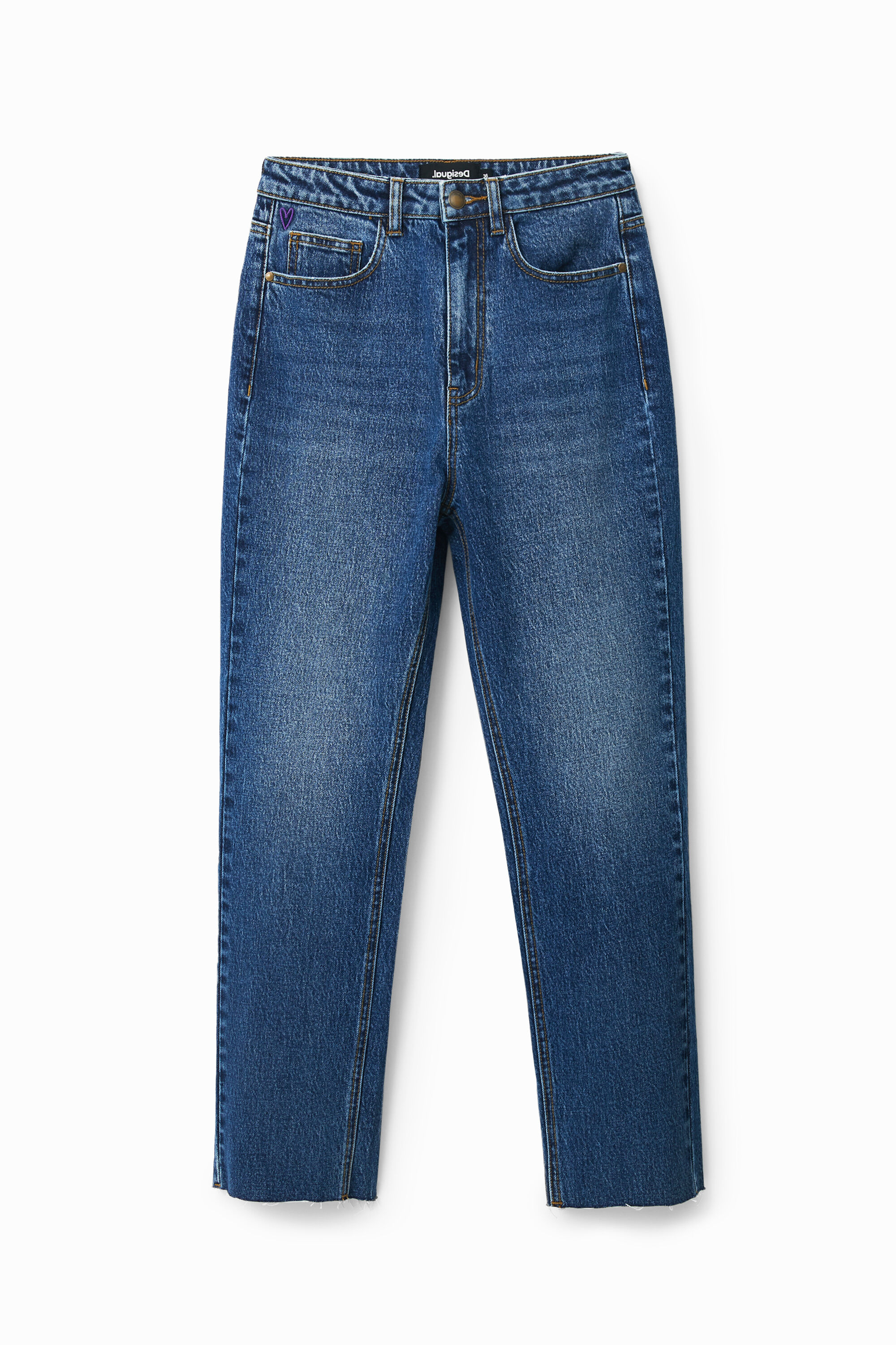 Straight cropped jean
