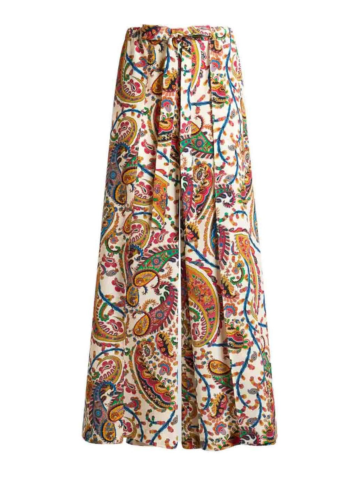 Pantalone Paisley Stampa White