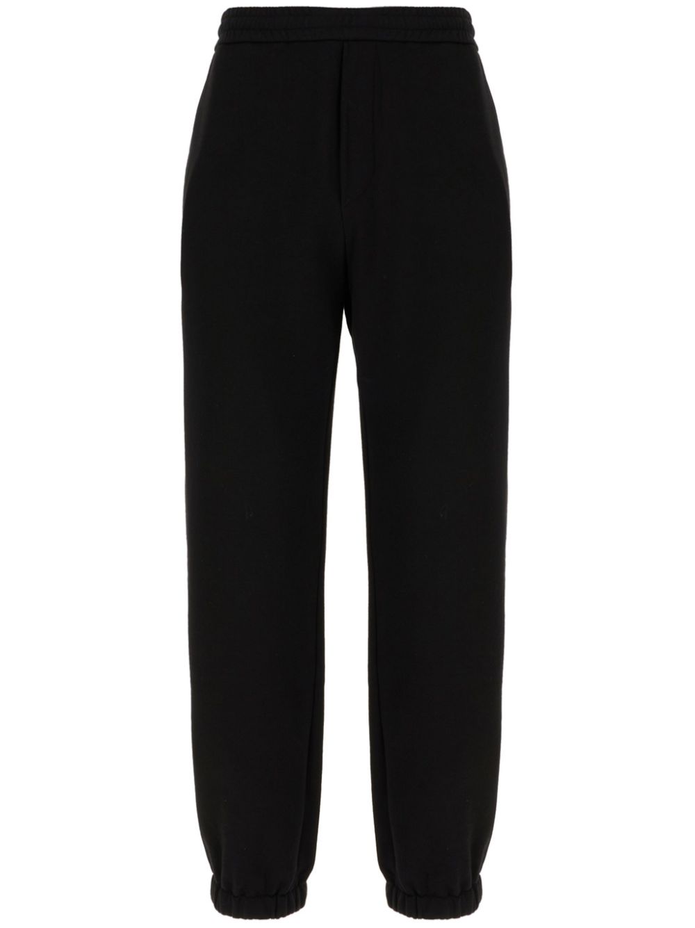 Logo-embroidery track pants - Black