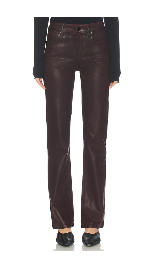 ALLSAINTS Haldan Coated Jean in Burgundy. 24. Also , 26, 28, 29
