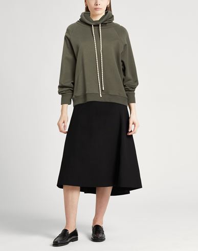 Chocolat Woman Sweatshirt Dark green Size 0 Cotton, Elastane