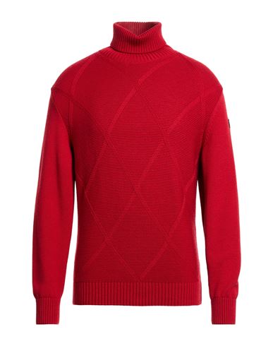 Man Turtleneck Red Size L Virgin Wool