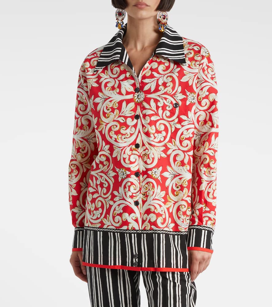 Printed cotton shirt