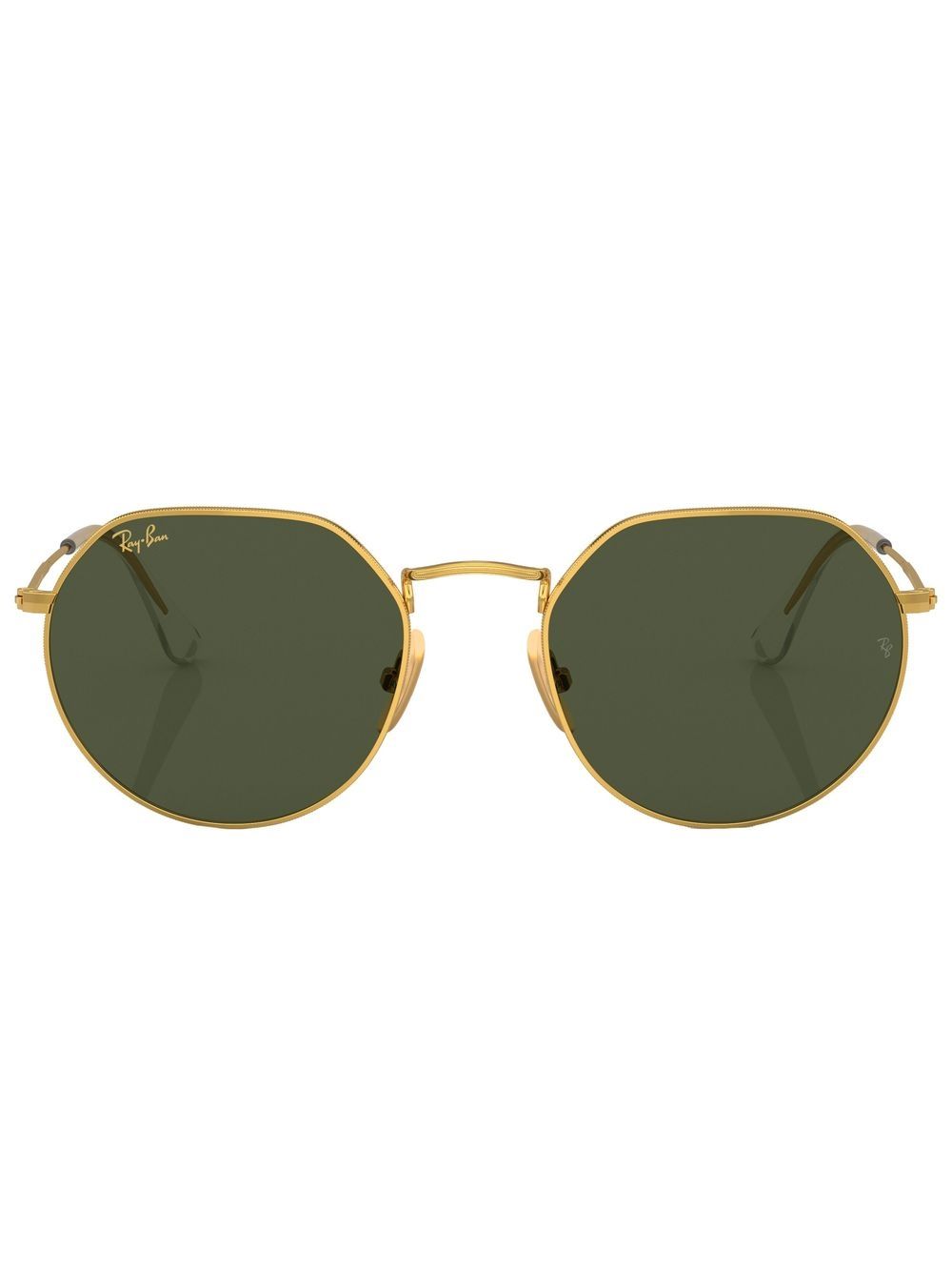 Tinted geometric-frame sunglasses - Gold