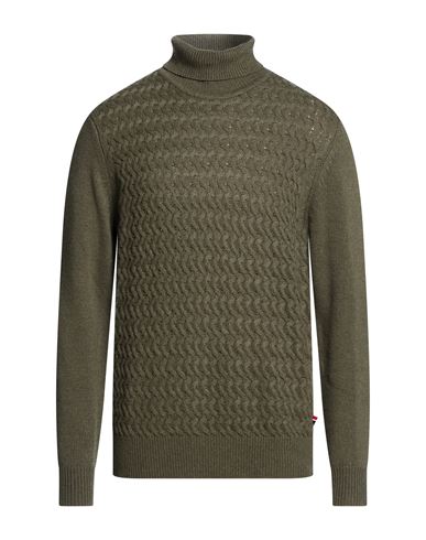 Man Turtleneck Military green Size XXL Polyamide, Viscose, Wool, Cashmere