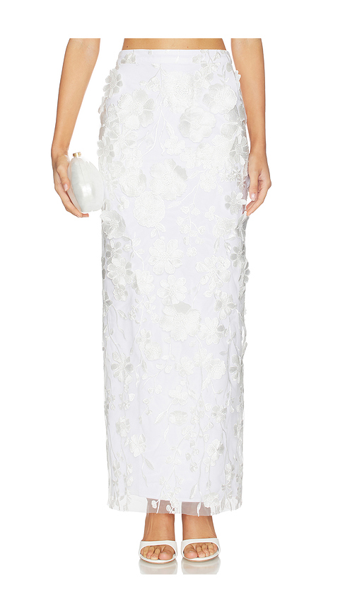 Lovers and Friends Lilia Maxi Skirt in White. L. Also in XS, XXS, S