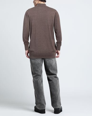 Cashmere Company Man Turtleneck Khaki Size 46 Wool, Cashmere, Silk, Nylon