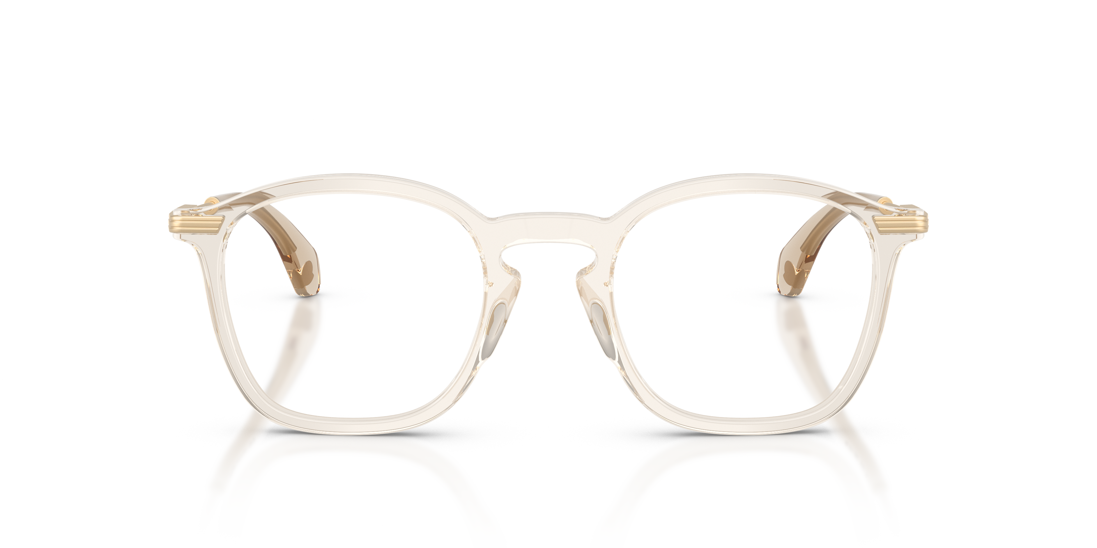 Moncler Uniseks Moncler ME2017 3003 Optische monturen Acetaat Bruin Transparant Geometrisch Normaa