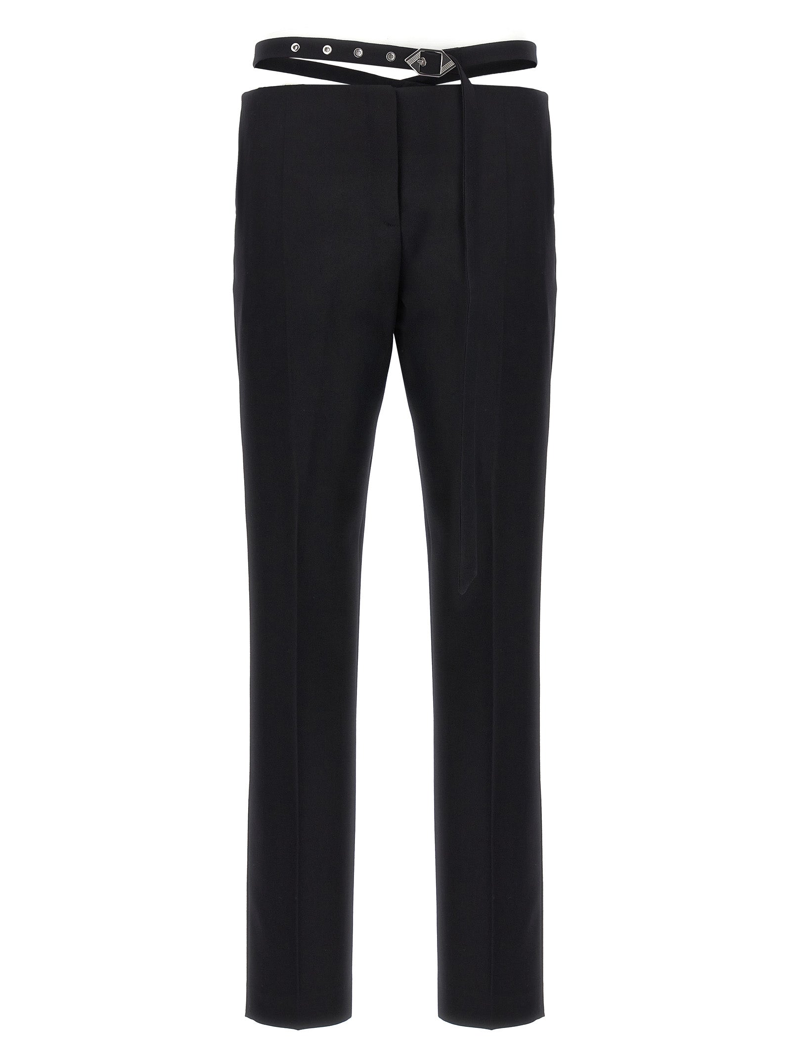 Virgin Wool Trousers — Black