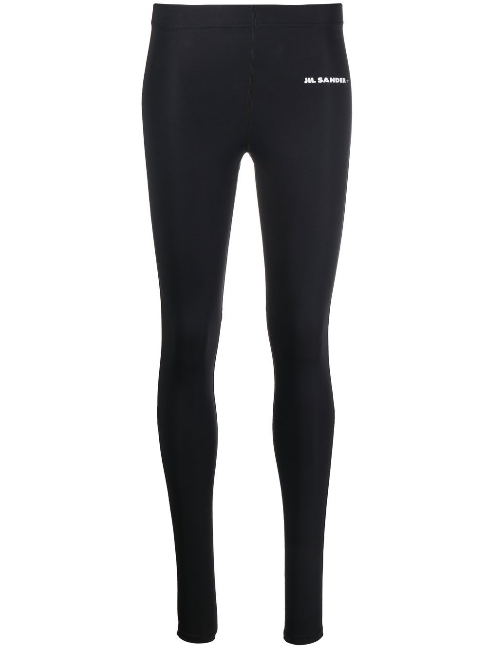 Logo print leggings - Black