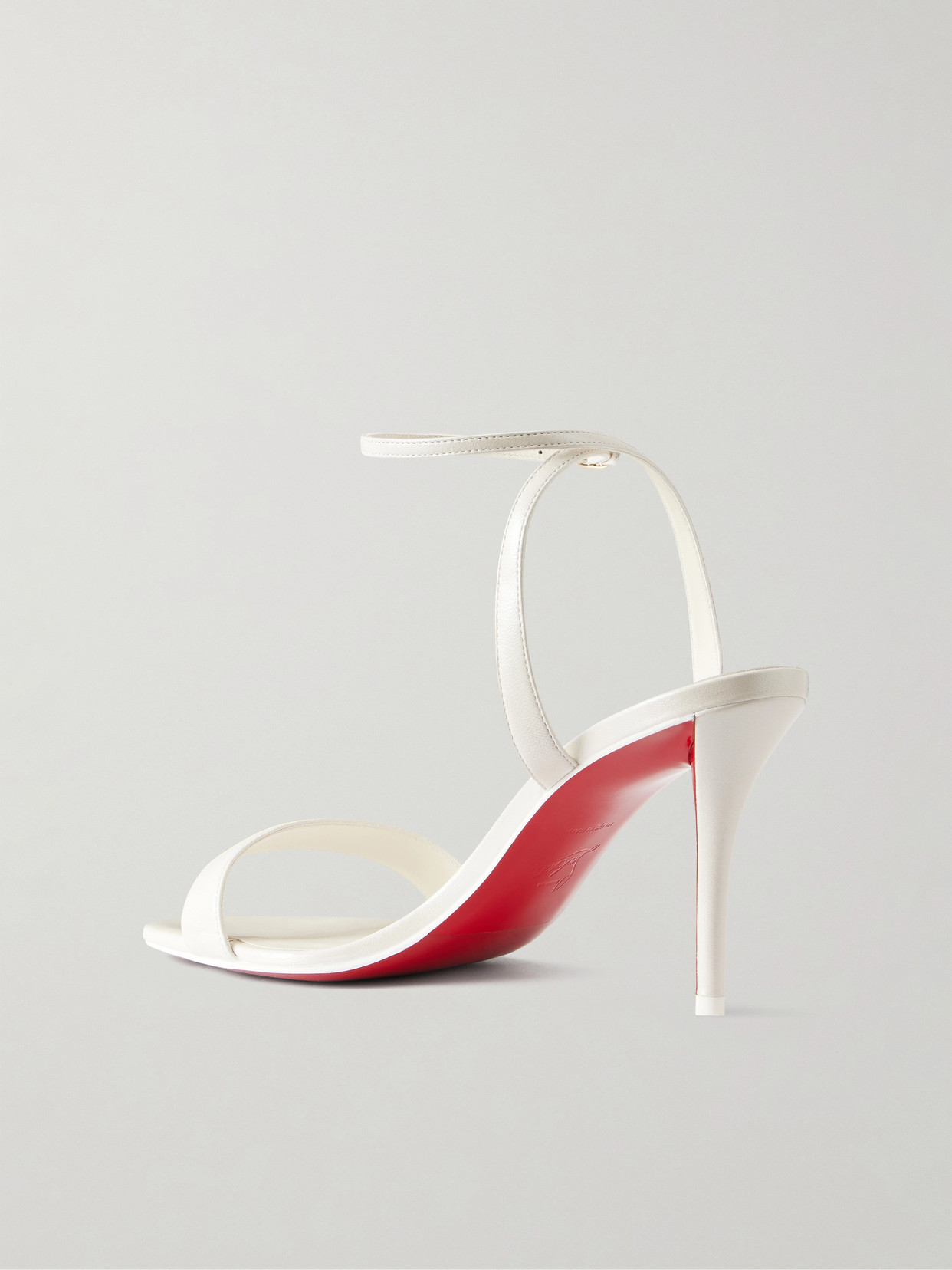Miss Z 80 Leather Sandals - White