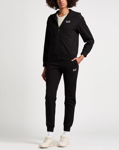 Woman Tracksuit Black Size L Polyester, Cotton