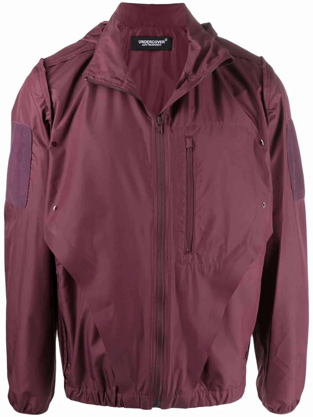 Slogan-print lightweight jacket - Red