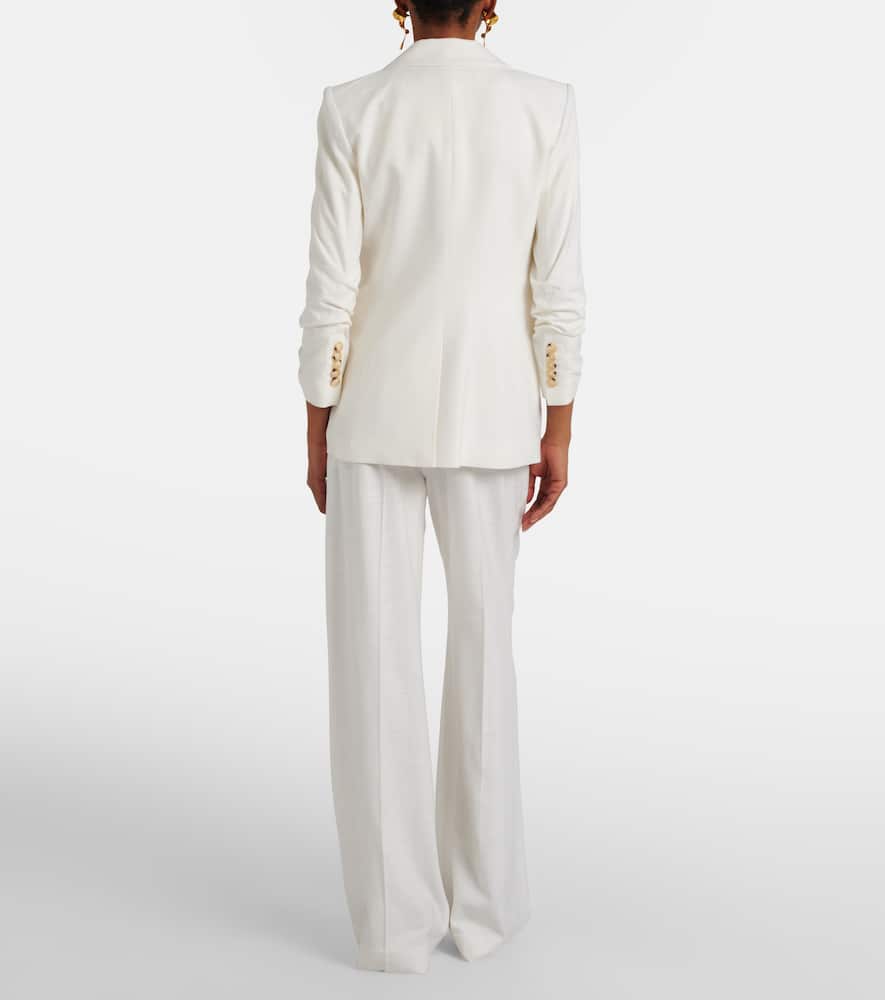 Marbeau pleated wide-leg pants