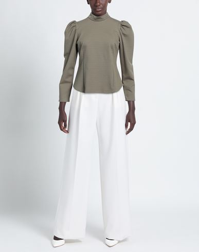 Woman Top Military green Size 10 Viscose, Polyamide, Elastane