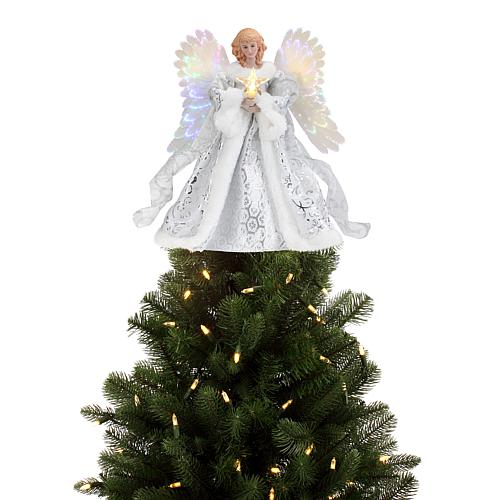 "12"" Fiber Optic Angel Tree Topper