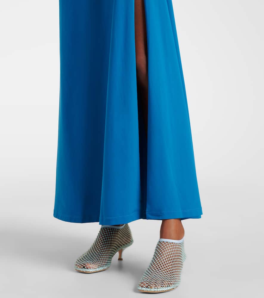 Orbit ruched maxi skirt