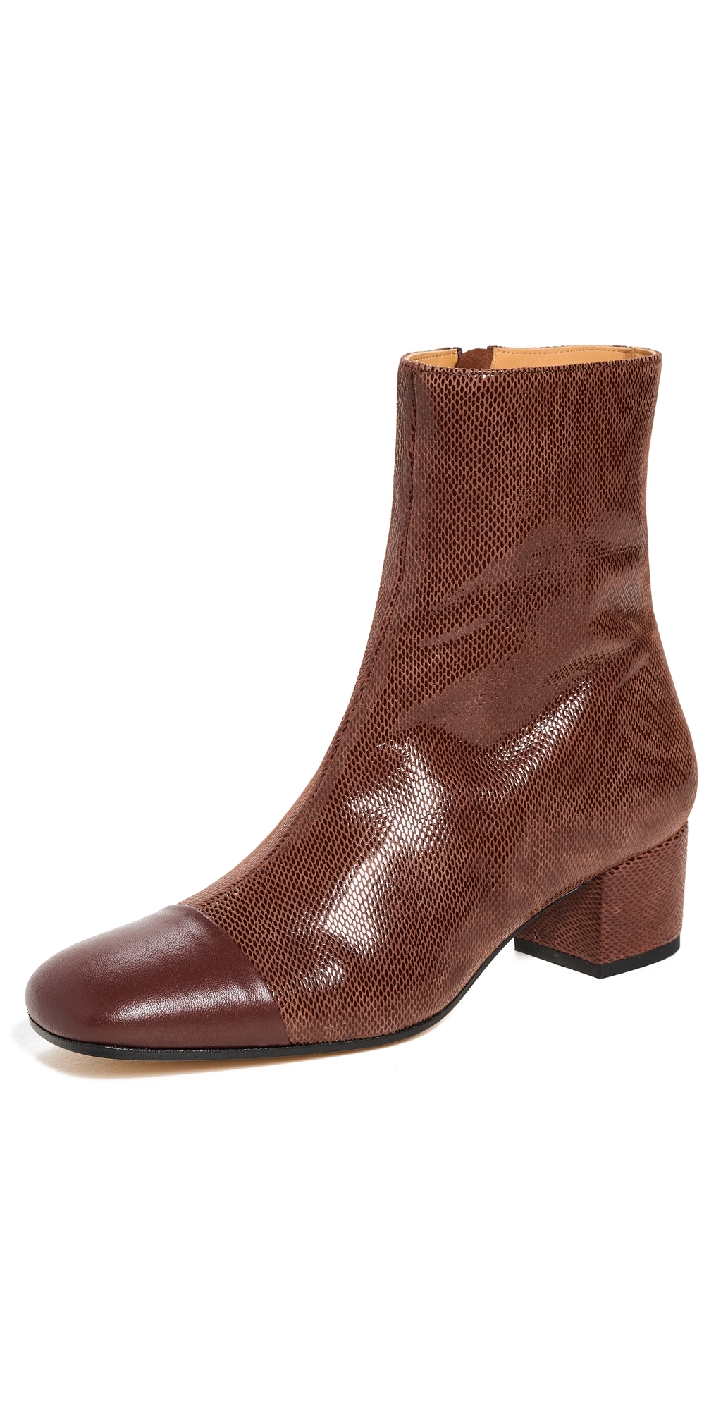 Aimee Short Boots Mahogany