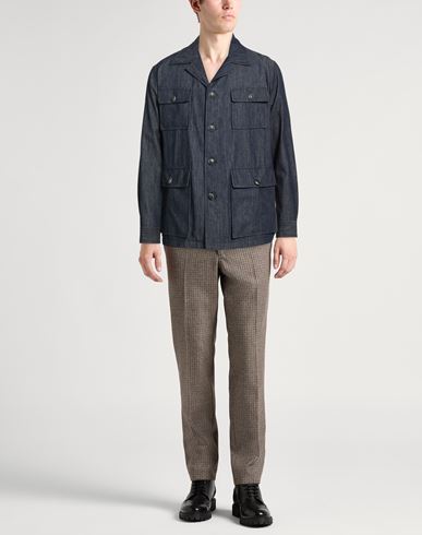 Man Denim shirt Blue Size 42 Cotton