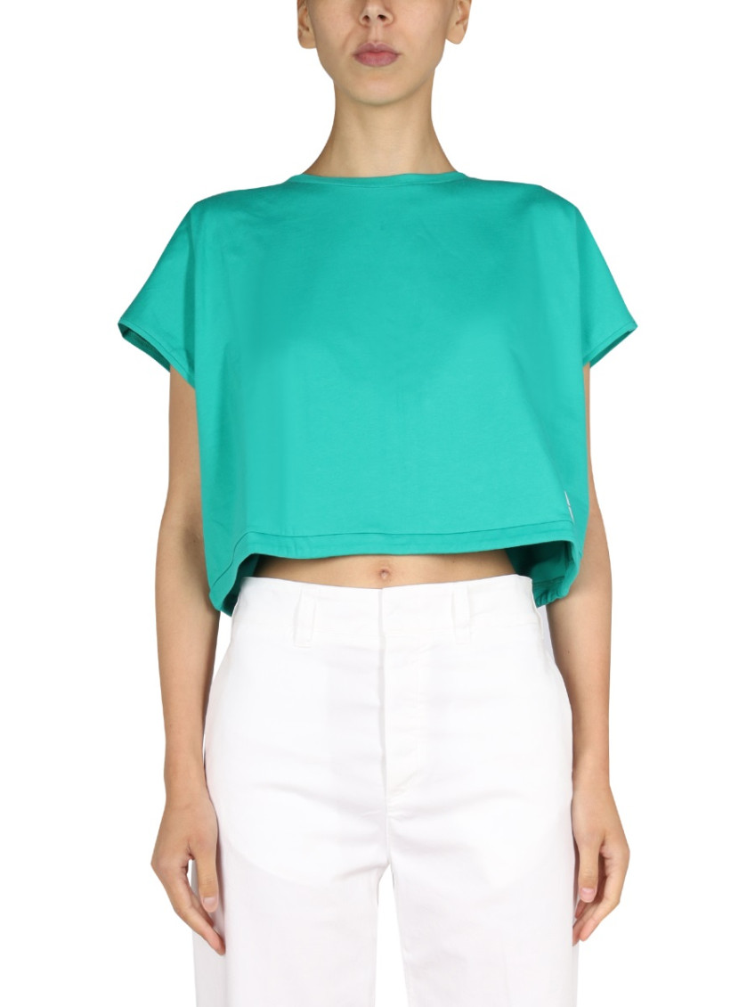 Green Solid Round Neck T-Shirt
