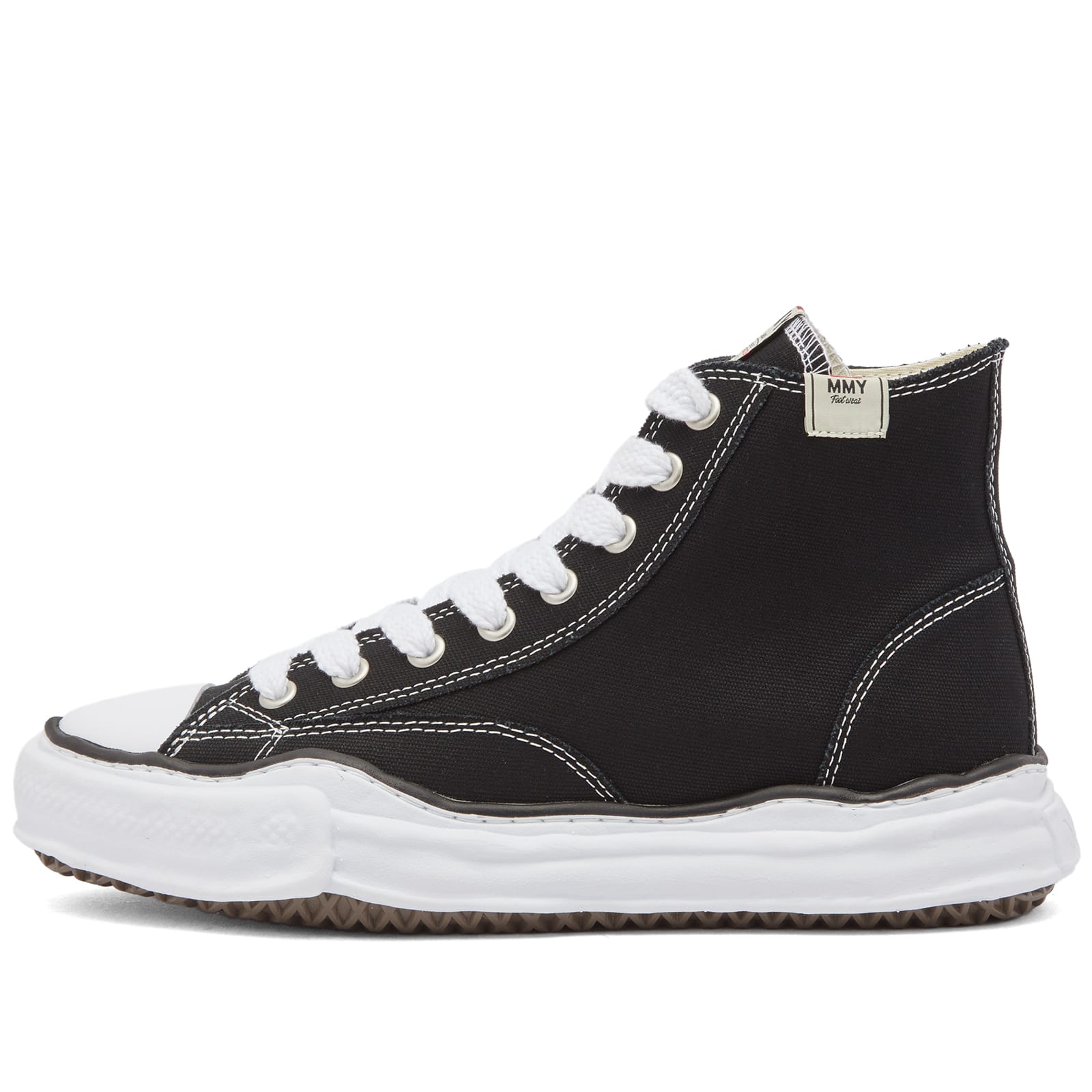 Men's Original Sole Canvas Hi-Top Sneakers in Black