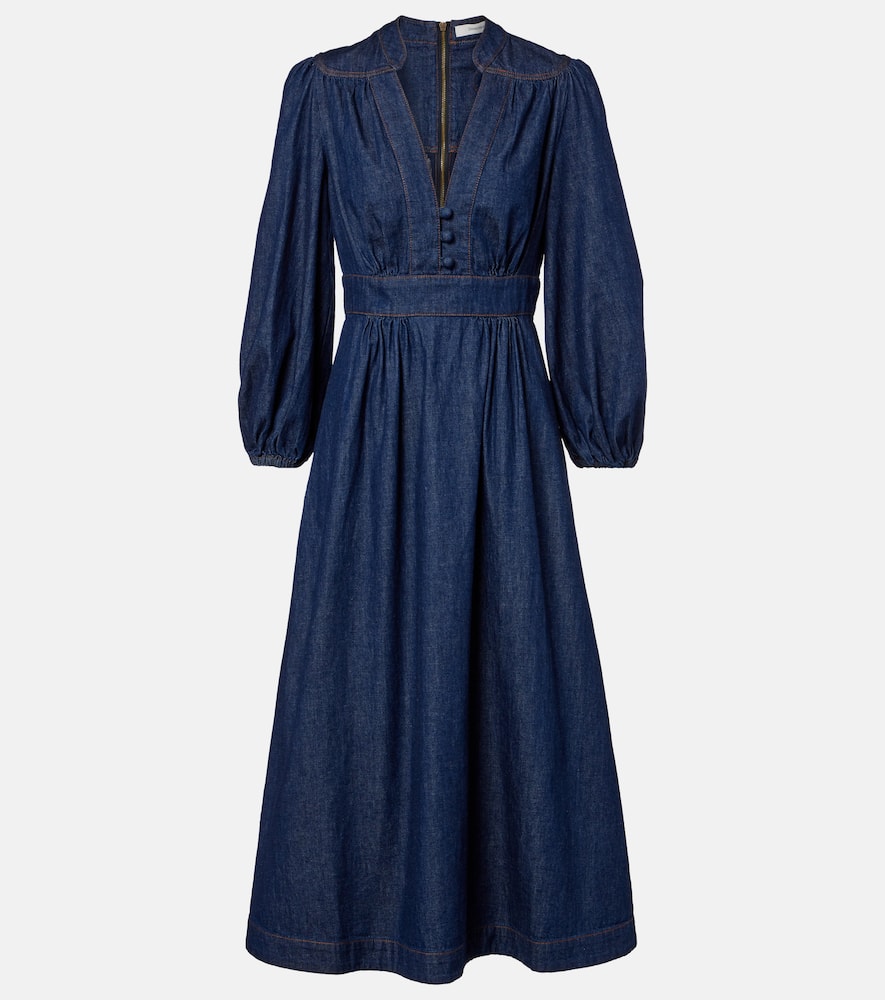 Awaken denim midi dress