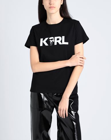 Ikonik 2.0 Karl Logo T-shirt Woman T-shirt Black