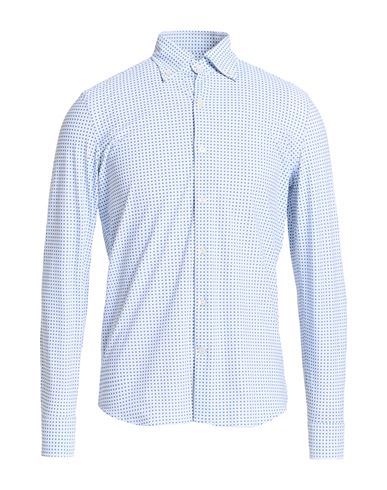 Man Shirt Azure Size 15 Polyamide, Elastane