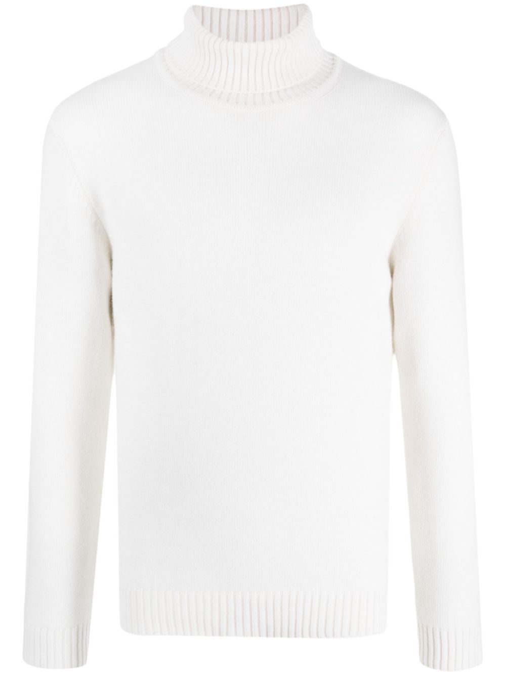 Roll-neck cashmere jumper - Neutrals