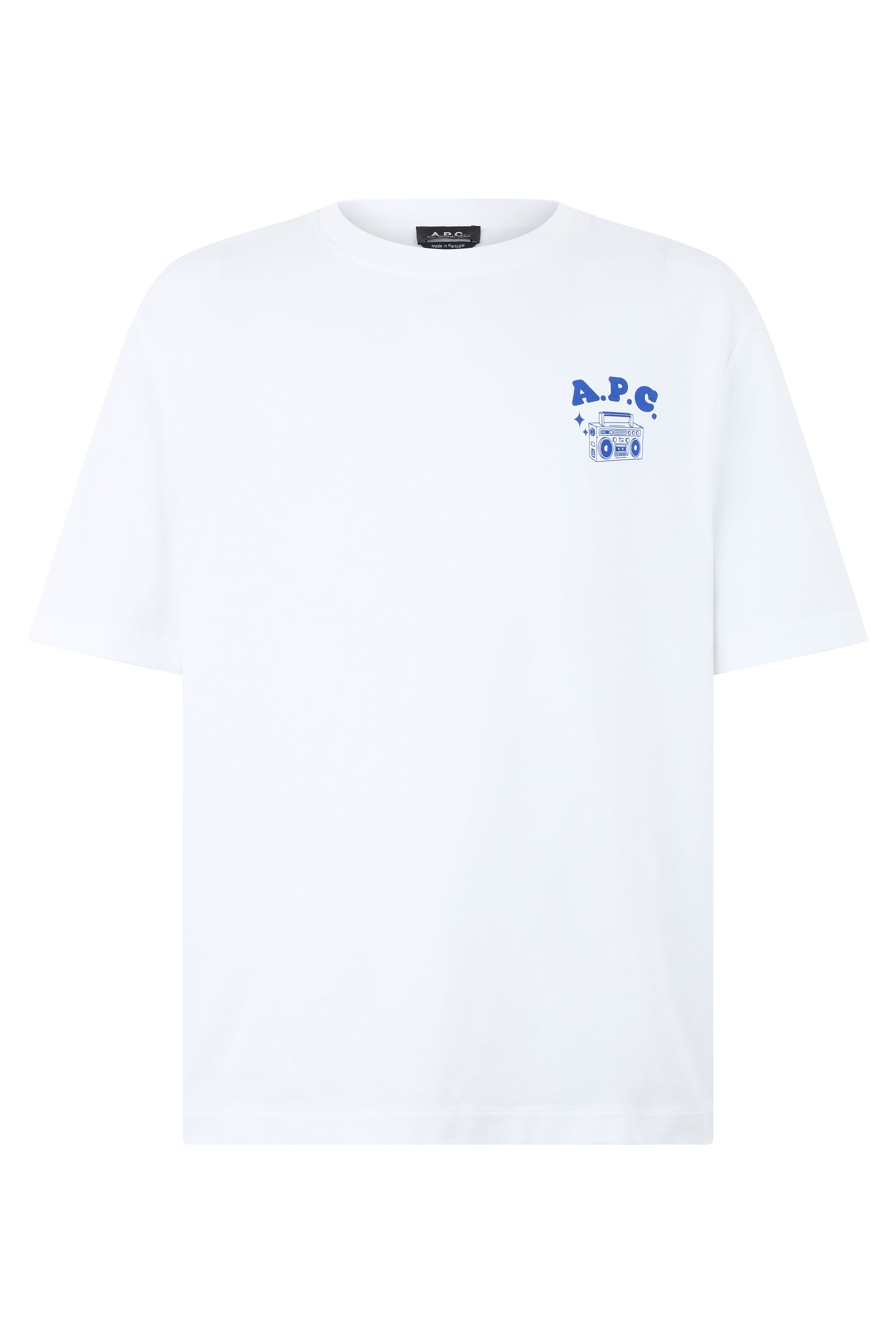 A. P.C. Cotton T-Shirt with Stylized Chest Logo