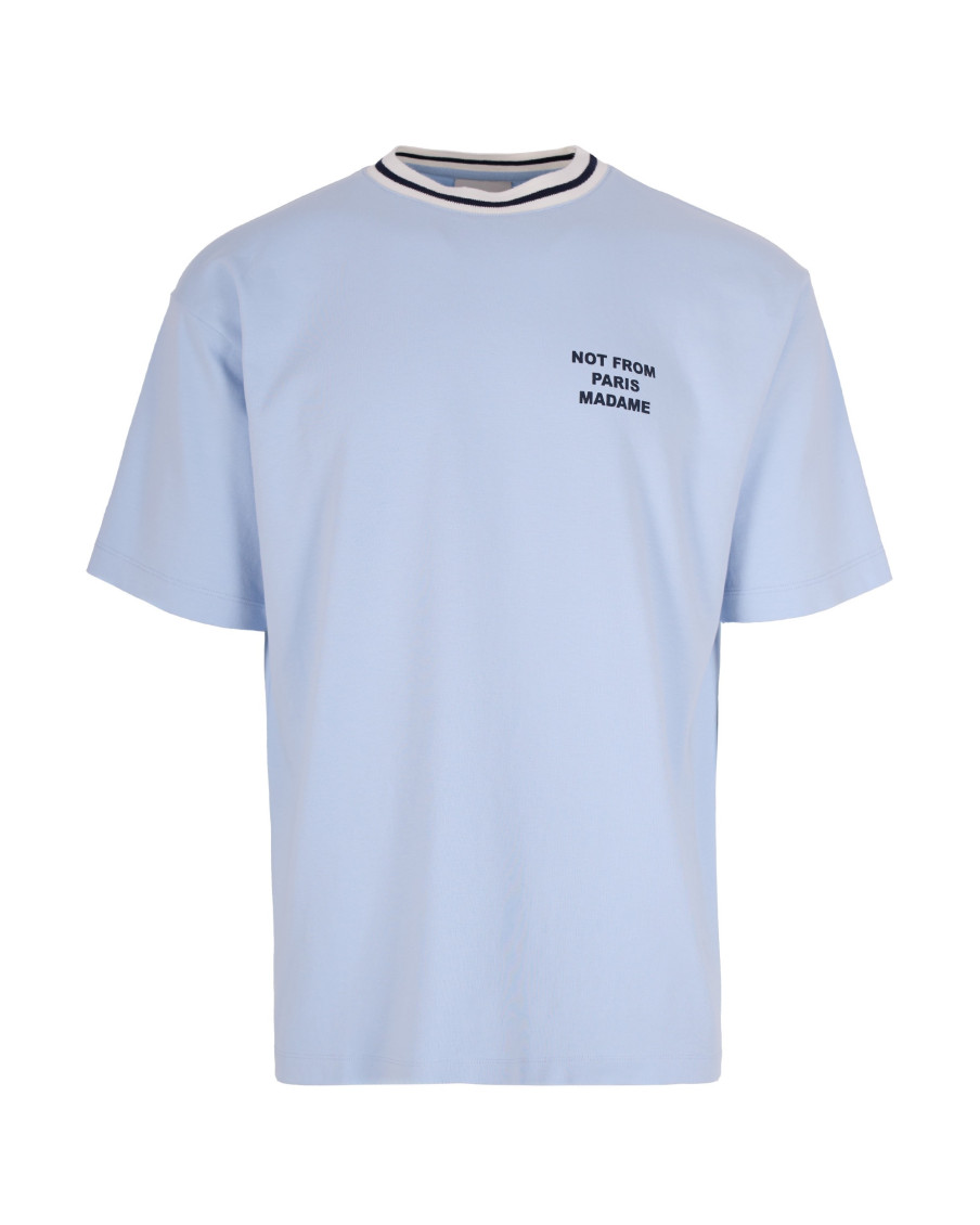Blue Graphic Crew Neck T-Shirt